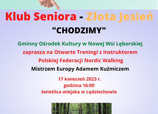 Plakat z informacją o spotkaniu w Lędziechowie