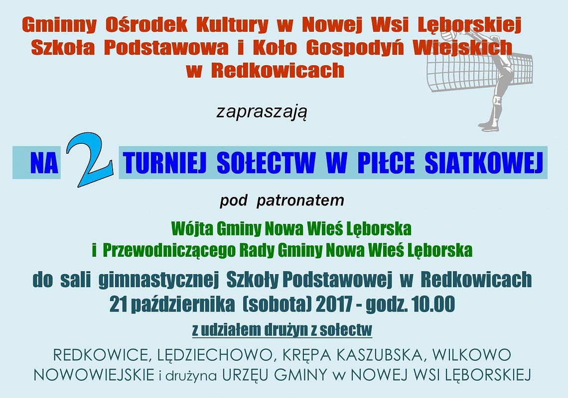 Grafika 1: II Turniej Sołectw w Piłce Siatkowej