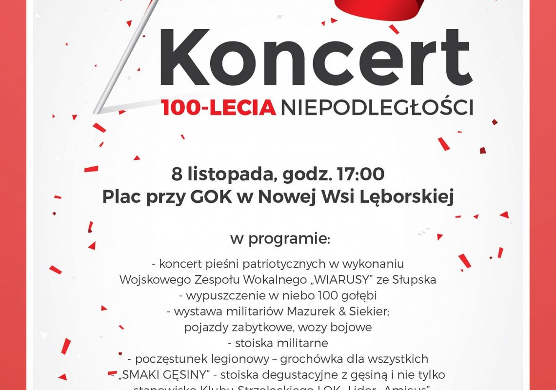 Koncert 100-lecia Niepodległości grafika