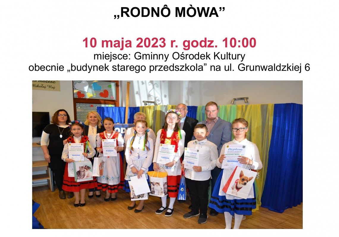 Plakat z informacją o konkursie