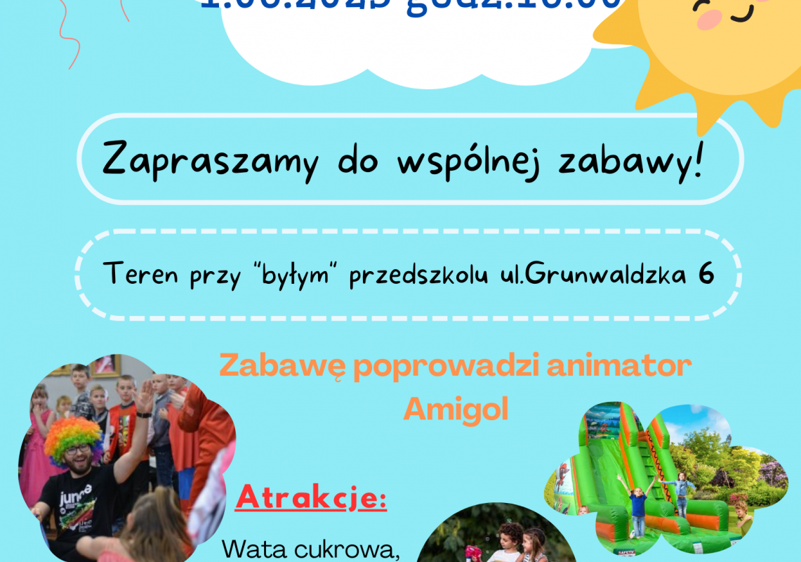 Grafika 1: Dzień Dziecka w Gminie Nowa Wieś Lęborska