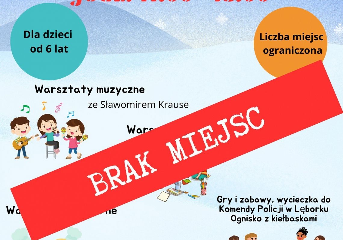 Grafika 1: Ferie zimowe w GOK