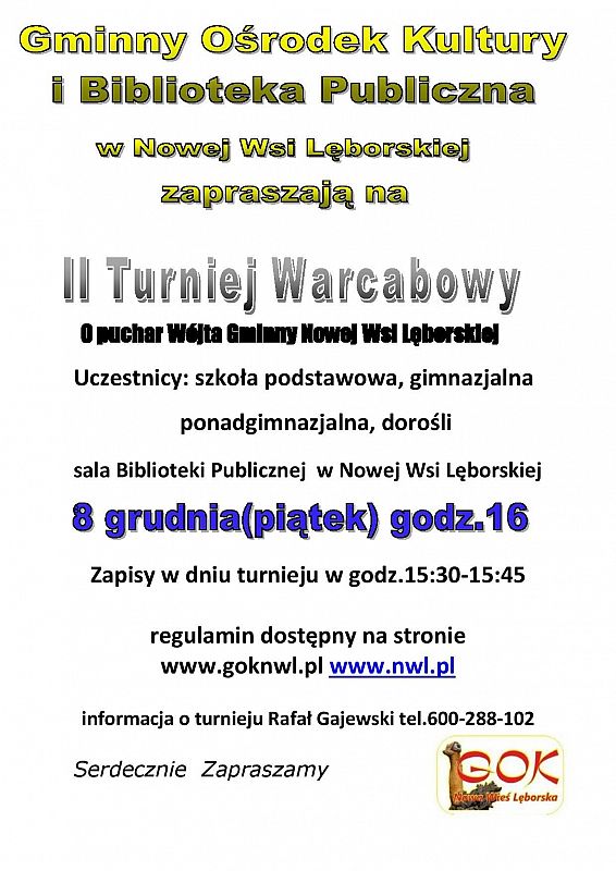 Grafika 1: II Turniej Warcabowy