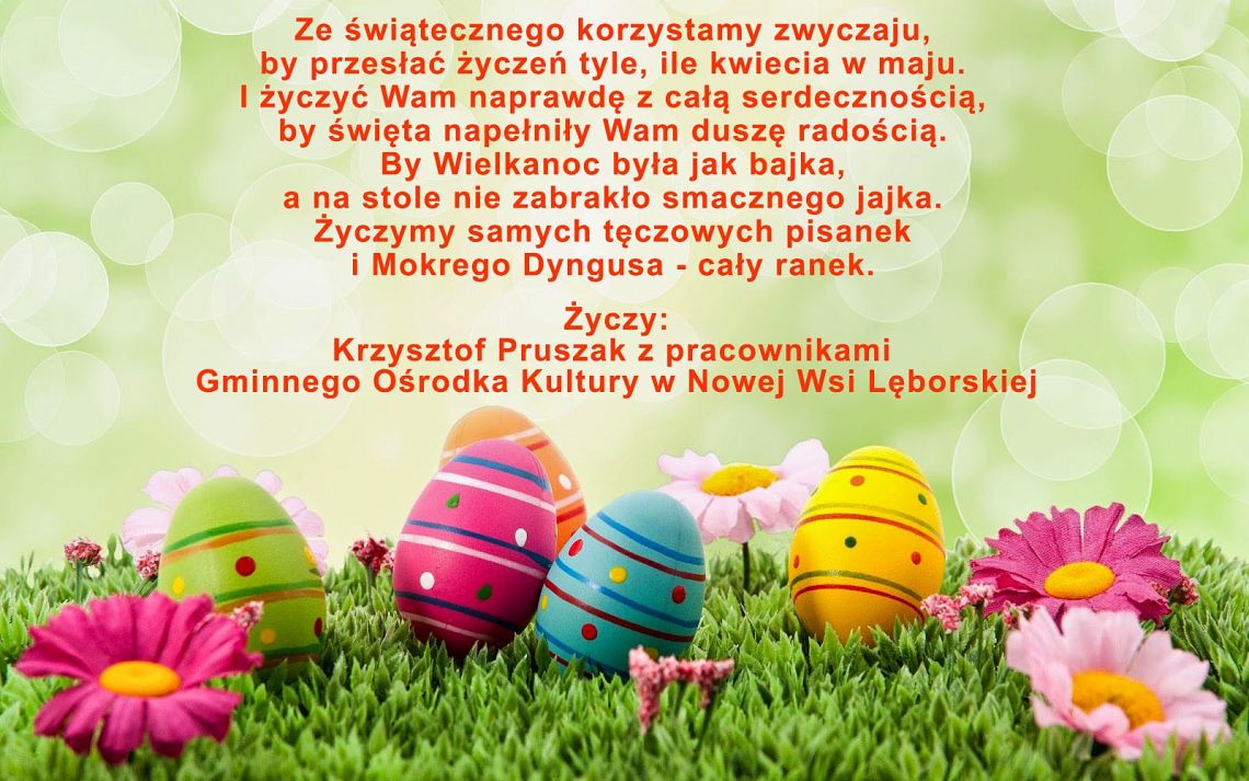 Grafika 1: Życzymy Wesołych Świąt Wielkanocnych