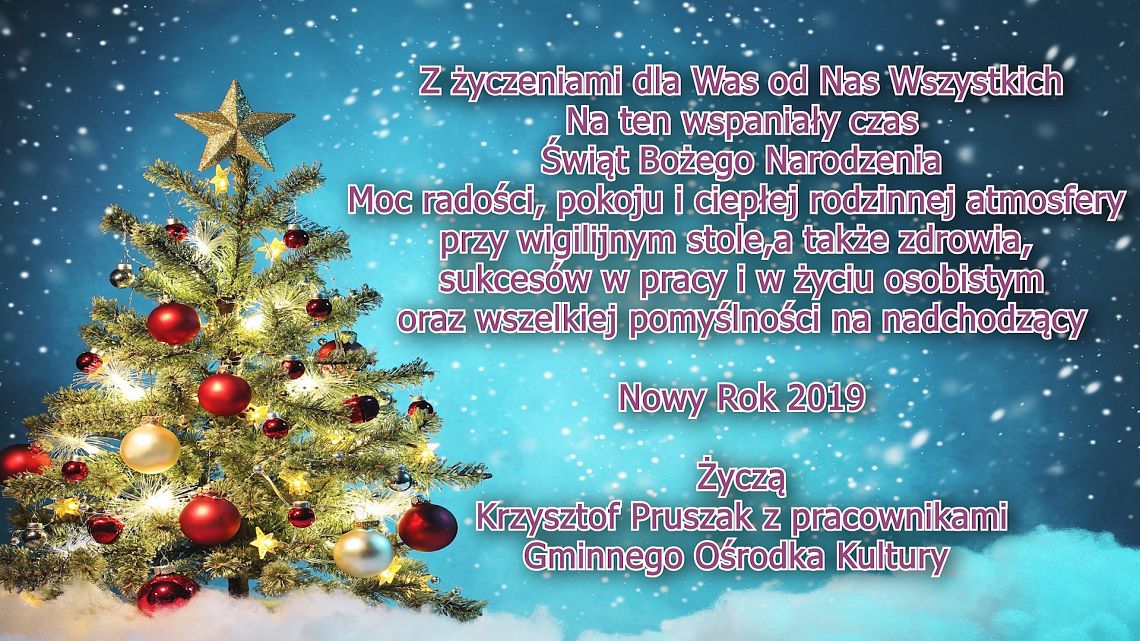 Grafika 1: Wesołych Świąt i śzczęśliwego Nowego Roku