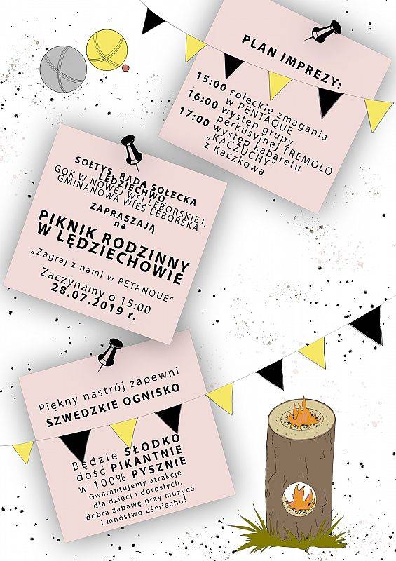 Grafika 1: Zapraszamy na "Piknik Rodzinny" w Lędziechowie