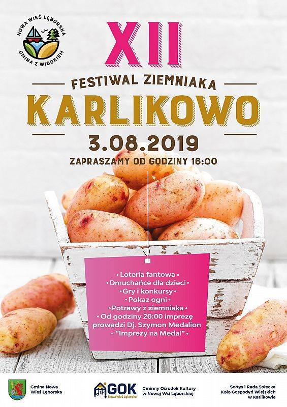 Grafika 1: Zapraszamy na "Festiwal Ziemniaka" w Karlikowie