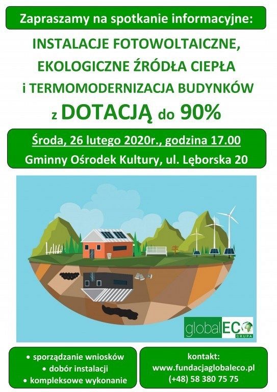 Grafika 1: Zaproszenie na spotkanie nt. proekologicznych programów dotacyjnych