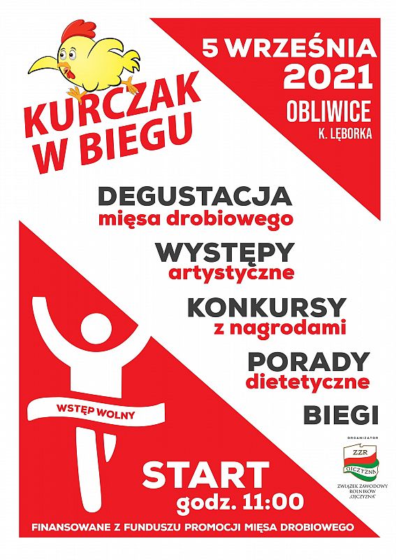Plakat Kurczak w biegu