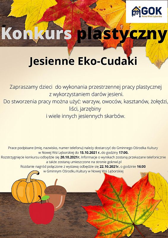Plakat konkursu jesiennego