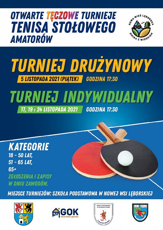 Grafika 1: Listopad z tenisem stołowym w Nowej Wsi Lęborskiej