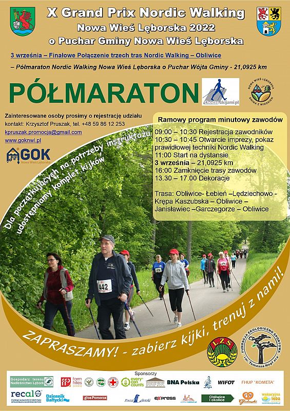 Plakat Półmaraton Nordic Walking