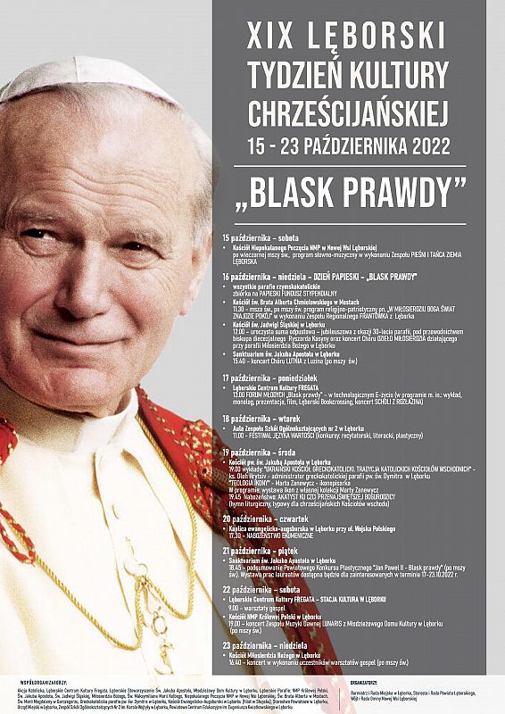 Plakat tydzień kultury Chrzecijańskiej