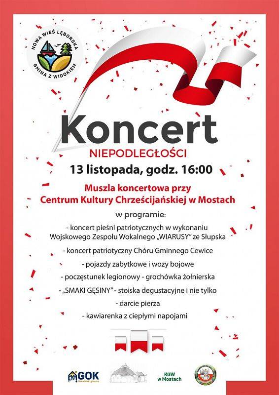 Plakat Koncert Niepodległości