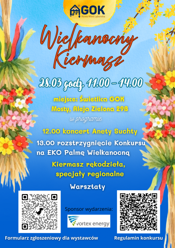 Grafika 1: Konkurs na EKO Palmę Wielkanocną – Mosty 2026