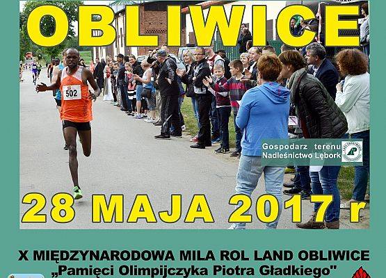 Grafika 5: XXXV Ogólnopolski Otwarty Bieg Przełajowy  o „Puchar Leśny” pamięci Tomasza Hopfera Jedyny w swoim Rodzaju elitarny bieg w Polsce. Powalczymy 28 maja 2017 w Obliwicach.