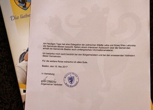 Grafika 17: Gościnne powitanie w Beelen i Hamm