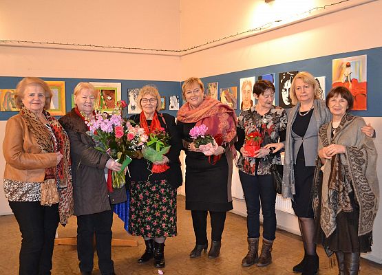 Grafika 19: Fotorelacja z wernisażu malarstwa Jadwigi Szczepańskiej i Magdaleny Szczęsnej z dnia 04.03.2020