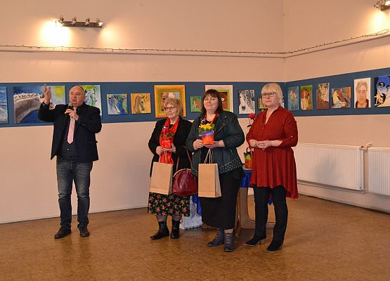 Grafika 27: Fotorelacja z wernisażu malarstwa Jadwigi Szczepańskiej i Magdaleny Szczęsnej z dnia 04.03.2020