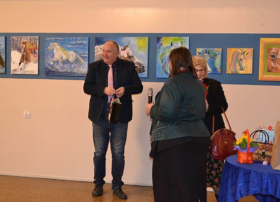 Grafika 31: Fotorelacja z wernisażu malarstwa Jadwigi Szczepańskiej i Magdaleny Szczęsnej z dnia 04.03.2020