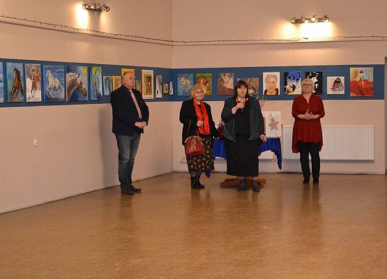 Grafika 35: Fotorelacja z wernisażu malarstwa Jadwigi Szczepańskiej i Magdaleny Szczęsnej z dnia 04.03.2020