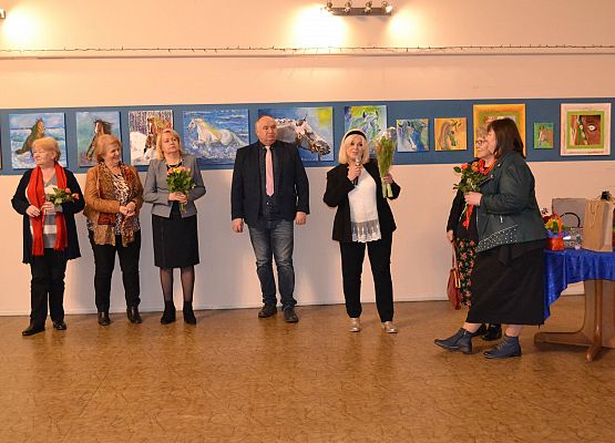 Grafika 37: Fotorelacja z wernisażu malarstwa Jadwigi Szczepańskiej i Magdaleny Szczęsnej z dnia 04.03.2020