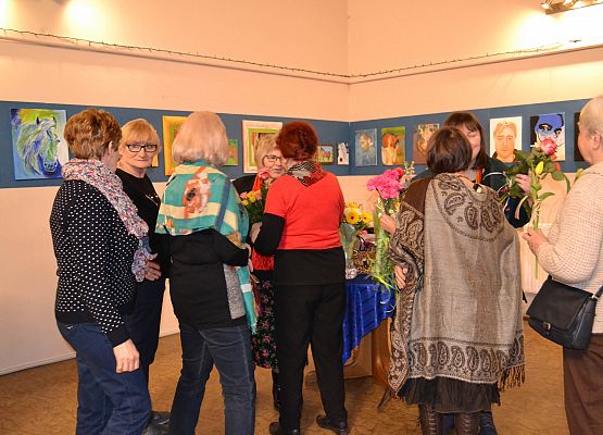 Grafika 44: Fotorelacja z wernisażu malarstwa Jadwigi Szczepańskiej i Magdaleny Szczęsnej z dnia 04.03.2020