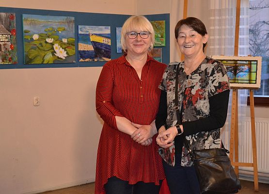 Grafika 45: Fotorelacja z wernisażu malarstwa Jadwigi Szczepańskiej i Magdaleny Szczęsnej z dnia 04.03.2020