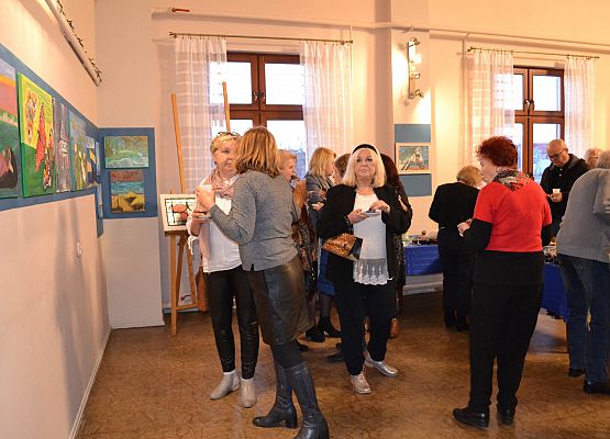 Grafika 55: Fotorelacja z wernisażu malarstwa Jadwigi Szczepańskiej i Magdaleny Szczęsnej z dnia 04.03.2020