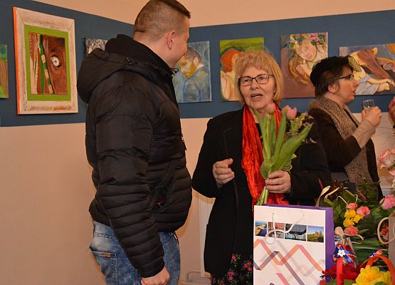 Grafika 59: Fotorelacja z wernisażu malarstwa Jadwigi Szczepańskiej i Magdaleny Szczęsnej z dnia 04.03.2020