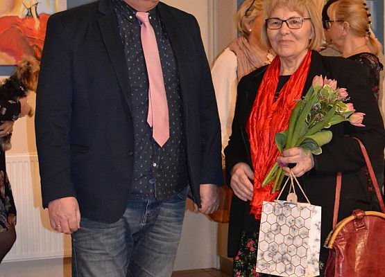 Grafika 62: Fotorelacja z wernisażu malarstwa Jadwigi Szczepańskiej i Magdaleny Szczęsnej z dnia 04.03.2020