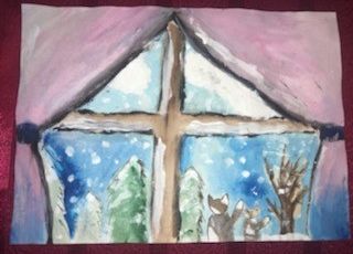 Grafika 54: Prace na Konkurs plastyczny cztery pory roku "Zima"