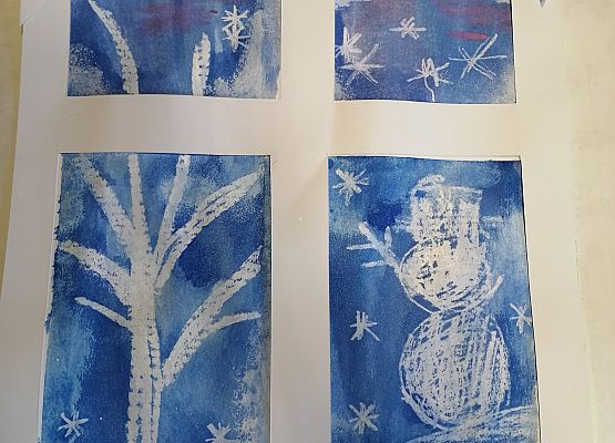 Grafika 49: Prace na Konkurs plastyczny cztery pory roku "Zima"