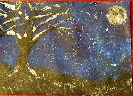 Grafika 2: Prace na Konkurs plastyczny cztery pory roku "Zima"