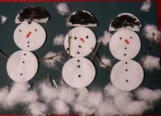 Grafika 1: Prace na Konkurs plastyczny cztery pory roku "Zima"