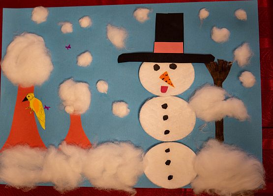 Grafika 6: Prace na Konkurs plastyczny cztery pory roku "Zima"