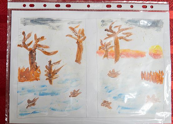 Grafika 10: Prace na Konkurs plastyczny cztery pory roku "Zima"