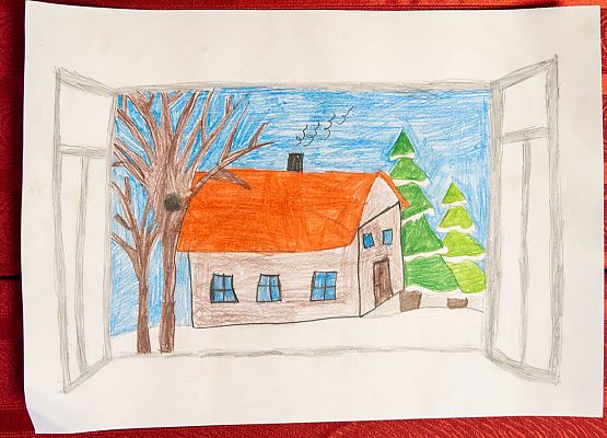 Grafika 12: Prace na Konkurs plastyczny cztery pory roku "Zima"