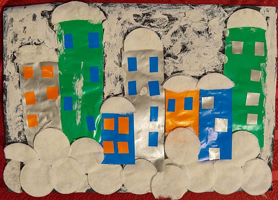 Grafika 15: Prace na Konkurs plastyczny cztery pory roku "Zima"