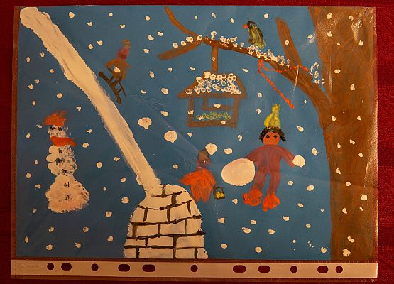 Grafika 23: Prace na Konkurs plastyczny cztery pory roku "Zima"