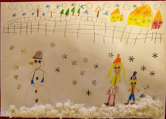 Grafika 24: Prace na Konkurs plastyczny cztery pory roku "Zima"