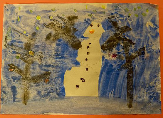 Grafika 41: Prace na Konkurs plastyczny cztery pory roku "Zima"