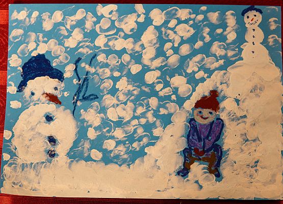 Grafika 43: Prace na Konkurs plastyczny cztery pory roku "Zima"