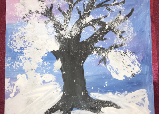 Grafika 59: Prace na Konkurs plastyczny cztery pory roku "Zima"