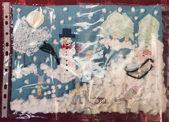 Grafika 65: Prace na Konkurs plastyczny cztery pory roku "Zima"