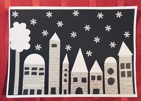 Grafika 66: Prace na Konkurs plastyczny cztery pory roku "Zima"