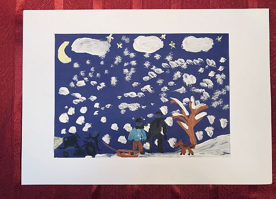 Grafika 71: Prace na Konkurs plastyczny cztery pory roku "Zima"