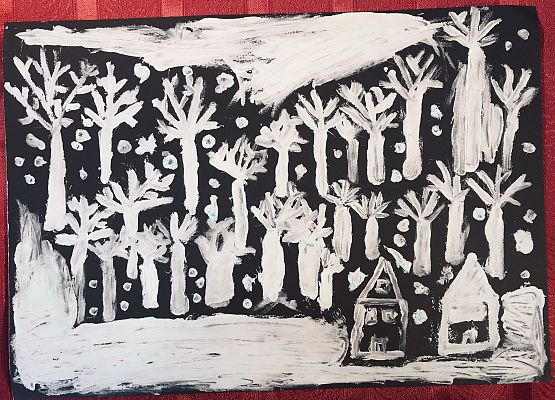 Grafika 72: Prace na Konkurs plastyczny cztery pory roku "Zima"