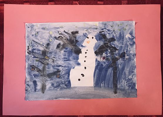 Grafika 75: Prace na Konkurs plastyczny cztery pory roku "Zima"