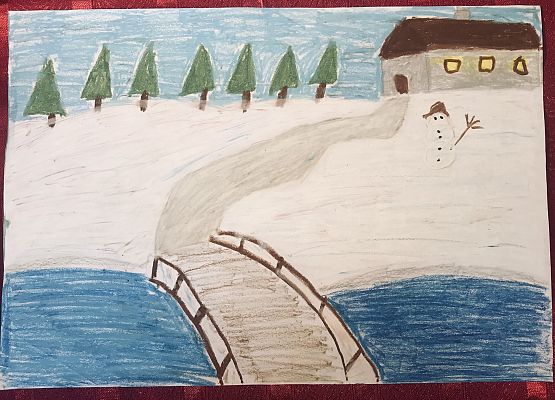Grafika 77: Prace na Konkurs plastyczny cztery pory roku "Zima"